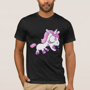 Camiseta Pônei resistente louco do unicórnio