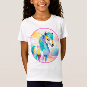 Camiseta Pôneo Espírito Colorido 6 Criança