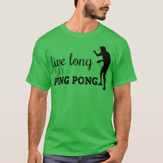 Camiseta Pong de Ping em Longo Tempo ao Vivo