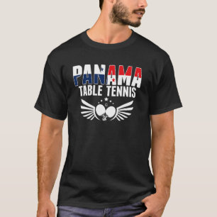 Camiseta Pong do Panamá com Mesa de Suporte à Tênis do Pana