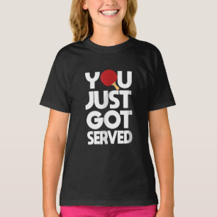 Camiseta Pong do Ping da Borboleta com Tênis de Mesa