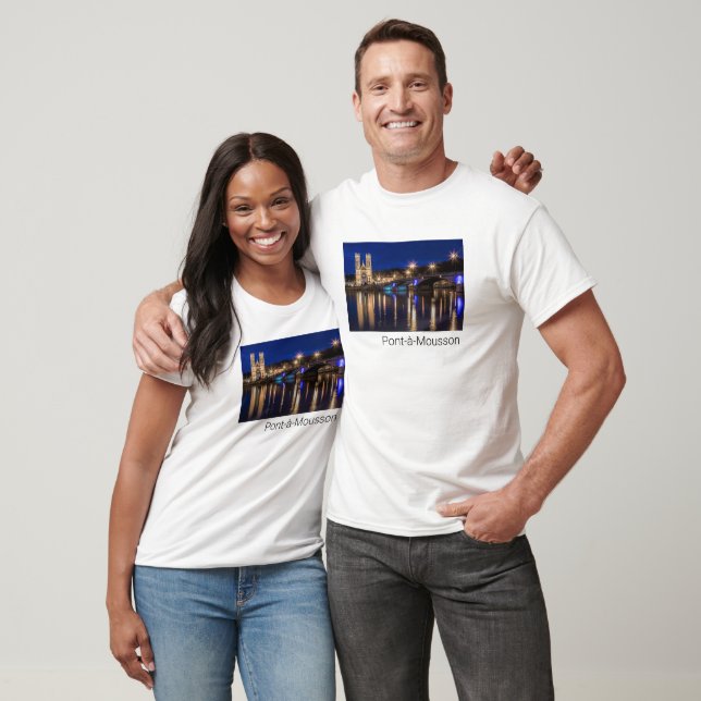 Camiseta Pont a Mousson Panorama com Moselle Souvenir (Unissex)