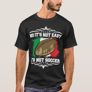 Camiseta Ponta de Rugby, Bandeira Italiana Artista Motivada