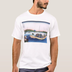 Camiseta Ponta do sol sobre a ponte de Ryogoku