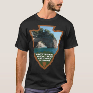 Camiseta Ponta Nacional de Lakeshore Rochas Fotografada