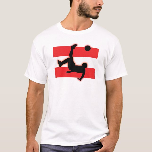 Camiseta Pontapé de bicicleta de Áustria (Frente)