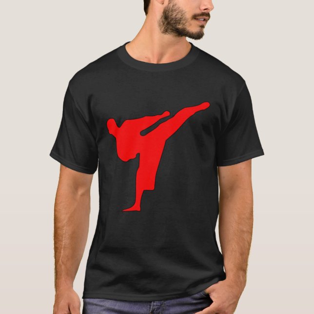 Camiseta pontapé de karatê (Frente)