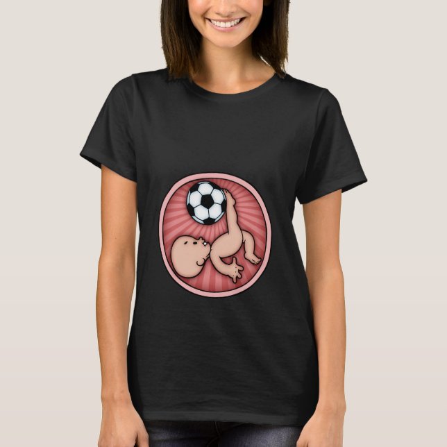 Camiseta Pontapé do bebê do futebol (Frente)