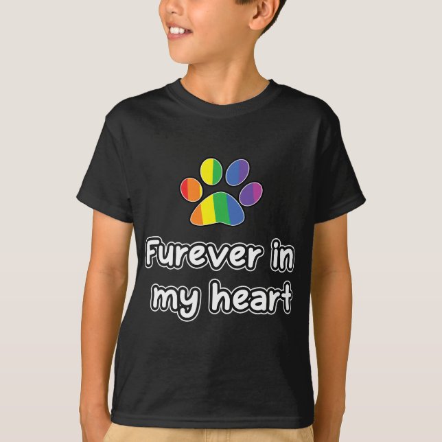 Camiseta Ponte Arco-Íris - Perda de Pet, em meu coração (Frente)