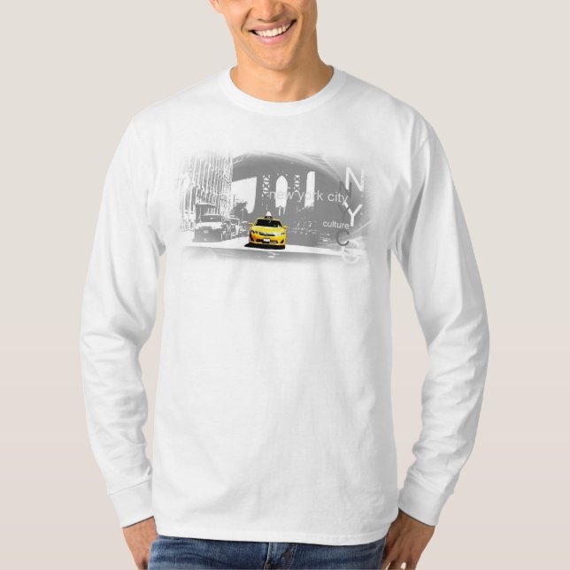 Camiseta Ponte Brooklyn Nyc Nova Iorque Amarelo Taxi (Frente)