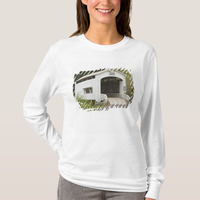 Camiseta Ponte coberta Wild Cat, Condado de Lane, Oregon (Frente)