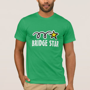 Camiseta ponte com slogan legal e estrela engraça