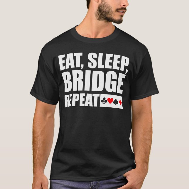 Camiseta Ponte - Comer, Dormir, Ponte, Repetir (Frente)