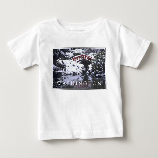 Camiseta Ponte da Lua e Lagoa no Inverno | Seattle, Washing (Frente)