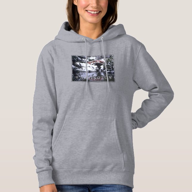 Camiseta Ponte da Lua e Lagoa no Inverno | Seattle, Washing (Frente)
