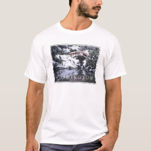 Camiseta Ponte da Lua e Lagoa no Inverno   Seattle, Washing