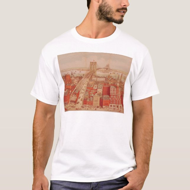 Camiseta Ponte de Brooklyn, c.1883 (Frente)