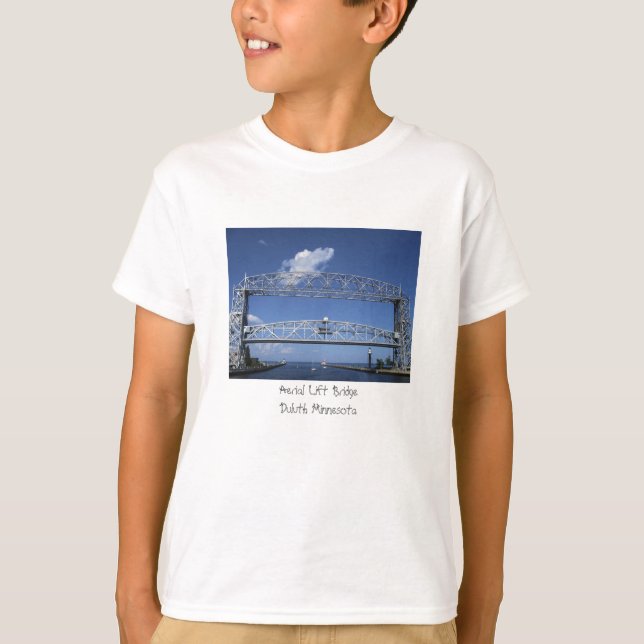 Camiseta Ponte de elevador/Duluth aéreos Minnesota (Frente)
