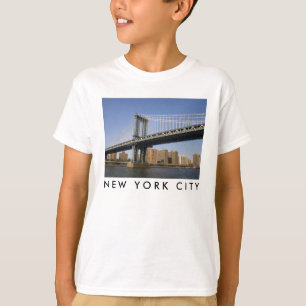Camiseta Ponte de Manhattan o rio East   Cidade de Nova Yor