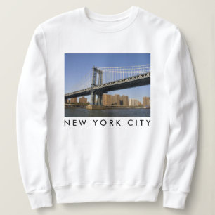 Camiseta Ponte de Manhattan o rio East Cidade de Nova Yor