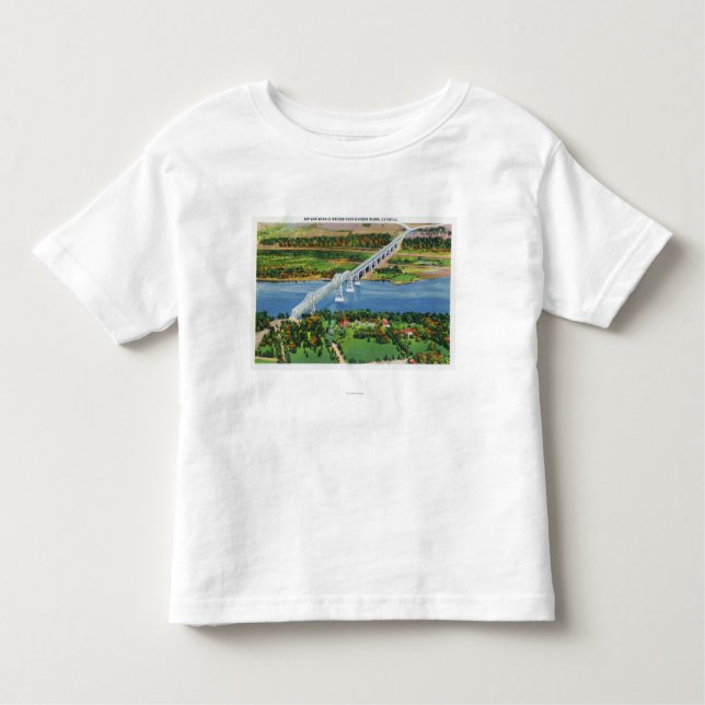 Camiseta Ponte de Rip van Winkle sobre o Rio Hudson (Frente)