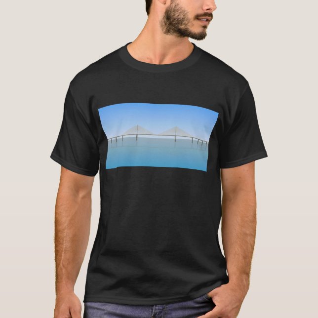 Camiseta Ponte de Skyway da luz do sol: Tampa Bay: (Frente)