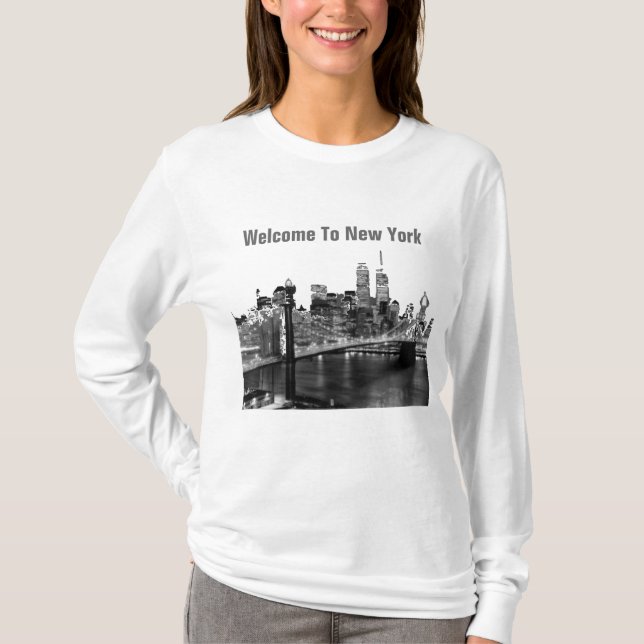 Camiseta Ponte do Brooklyn em Nova Iorque (Frente)