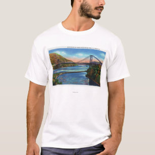Camiseta Ponte do Rio Hudson da montanha do urso