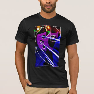 Camiseta Ponte do violoncelo com espiral de Fibonacci