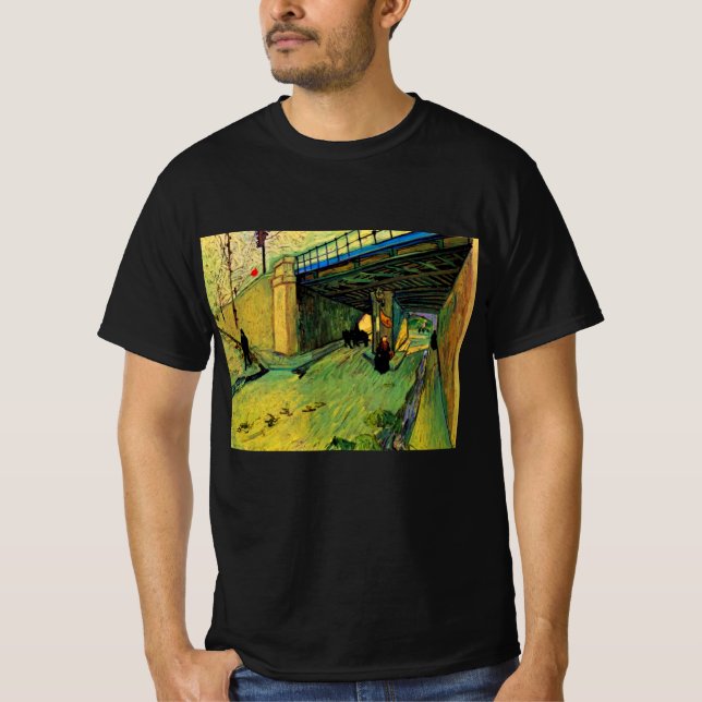 Camiseta Ponte Ferroviária sobre Montmajour por Vincent van (Frente)