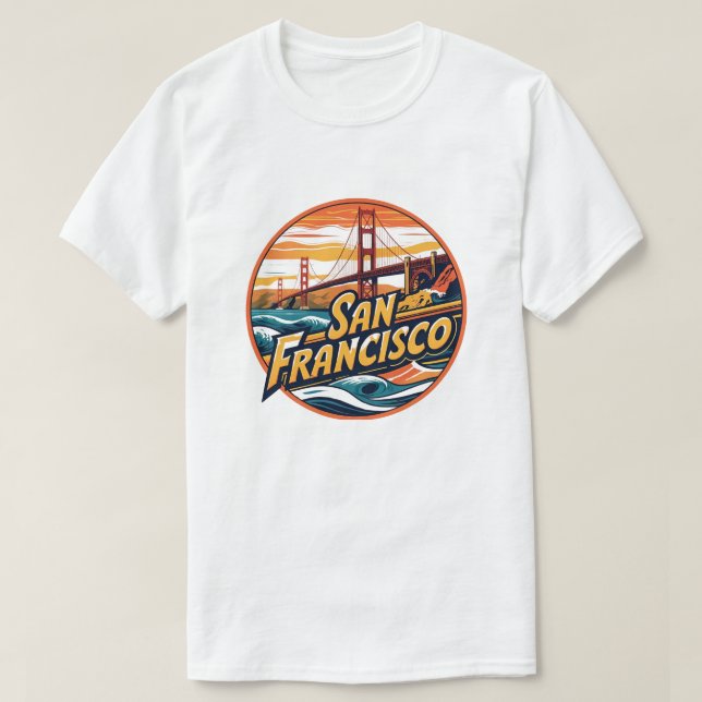Camiseta Ponte Golden Gate São Francisco (Frente do Design)