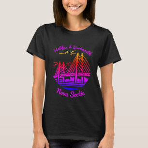 Camiseta Ponte Halifax e Dartmouth Nova Scotia