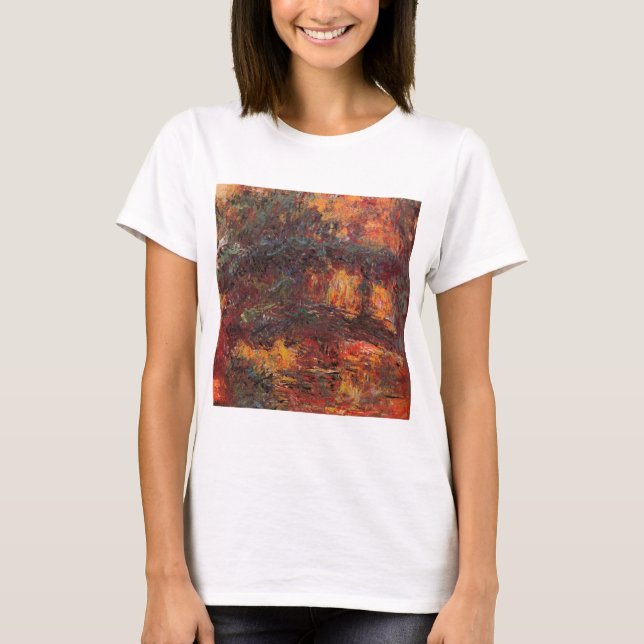 Camiseta Ponte Japonesa - Claude Monet - c1920 (Frente)