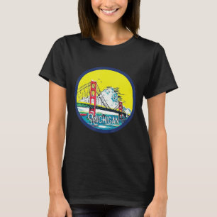 Camiseta Ponte Mackinac Island Excelente Michigan Huron