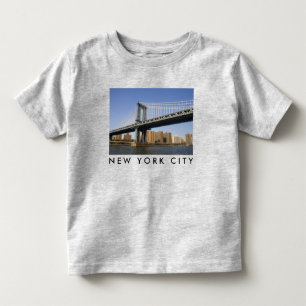 Camiseta Ponte Manhattan sobre o rio Este   NOVA IORQUE