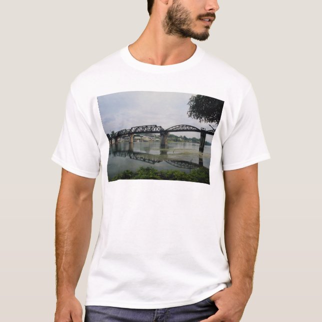 Camiseta Ponte no rio Kwai, Kanchanaburi, Tailândia (Frente)
