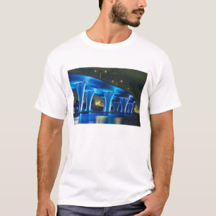 Camiseta Ponte noturna no Porto de Miami, Flórida