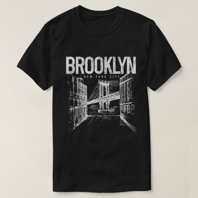 Camiseta Ponte NYC Nova Iorque NY Brooklyn (Frente do Design)