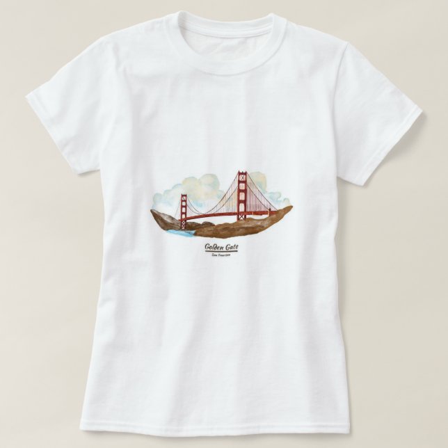 Camiseta Ponte Ouro de São Francisco (Frente do Design)