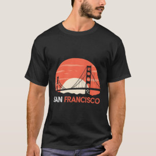 Camiseta Ponte Ouro do Portão da Califórnia em São Francisc