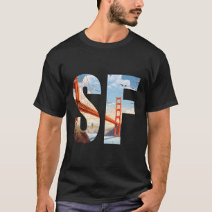 Camiseta Ponte Ouro Icônica De San Francisco Sf Shoreli
