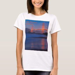 Camiseta Ponte ouro-Portão após o pôr do sol em São Francis