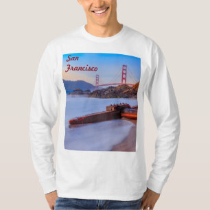 Camiseta Ponte ouro-Portão em São Francisco, Baker Beach