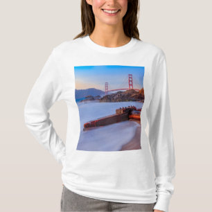 Camiseta Ponte ouro-Portão em São Francisco, Baker Beach