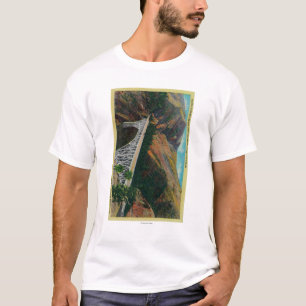 Camiseta Ponte pacífica da estrada sobre o rio de Shasta