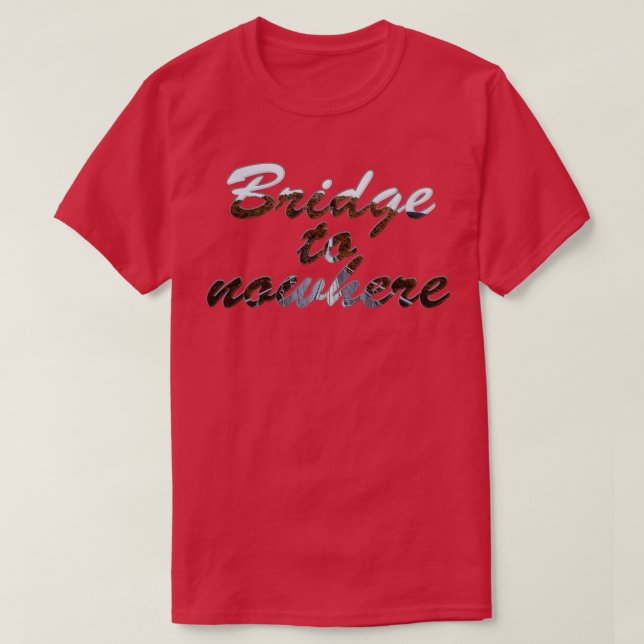 Camiseta Ponte para o nada (Frente do Design)