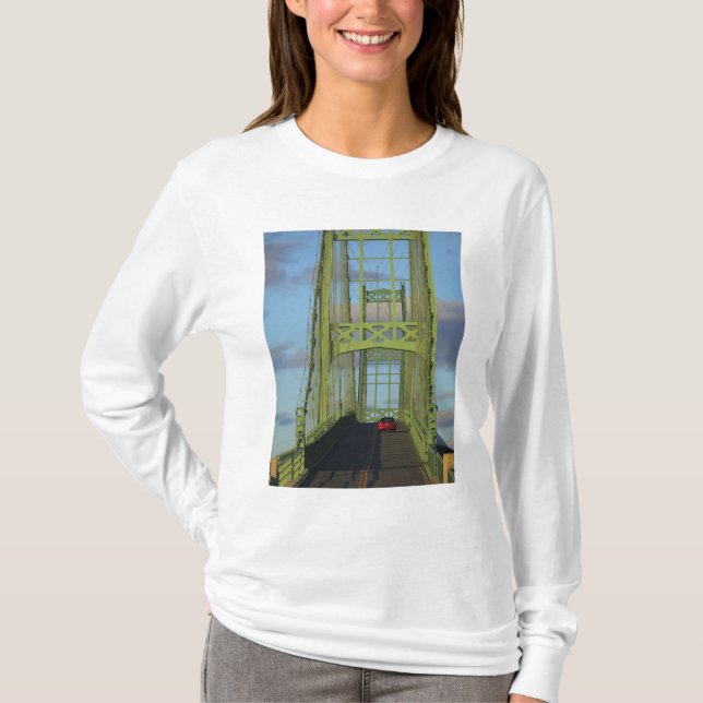 Camiseta Ponte pênsil para Little Deer Isle (Frente)