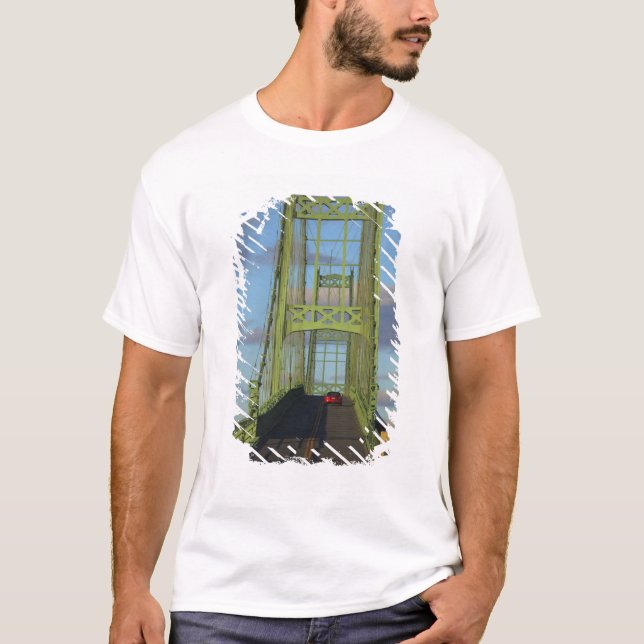 Camiseta Ponte pênsil para Little Deer Isle (Frente)