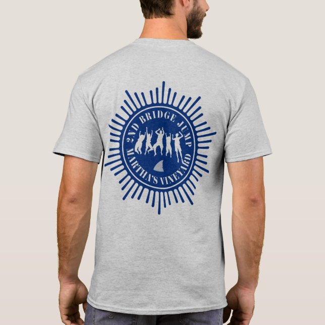 Camiseta Ponte salta - O Vineyard da Martha virando o Tee (Verso)