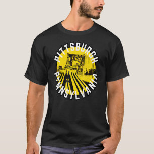 Camiseta Ponte Skyline da cidade de Aço da Pensilvânia em P